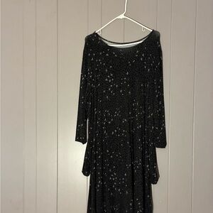 Time and Tru Black Long Sleeve Dress